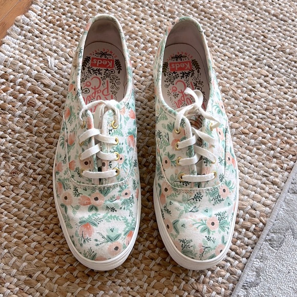 Rifle Paper Co. Shoes - EUC Rifle Paper Co platform keds